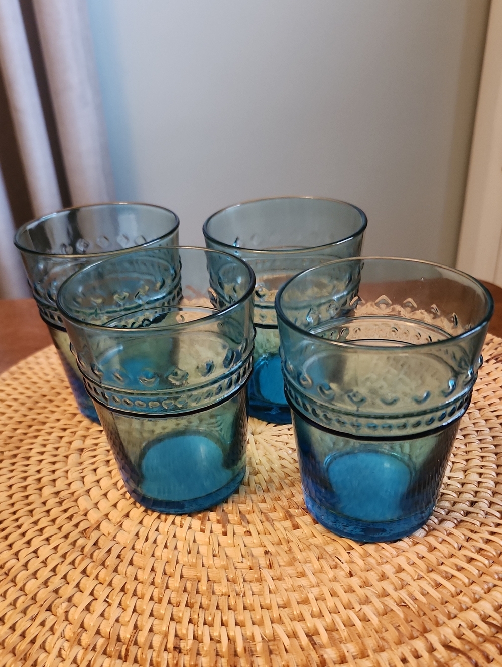 Threshold Blue Juice Glasses